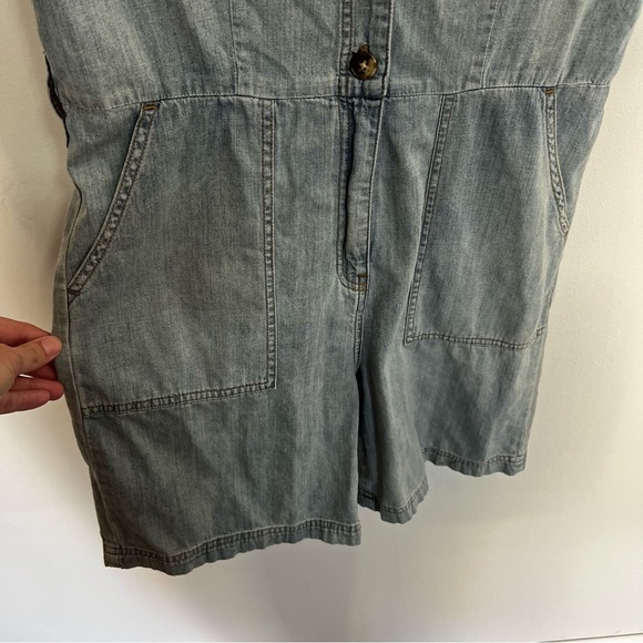 Faherty Utility Denim Romper - Picture 5 of 14